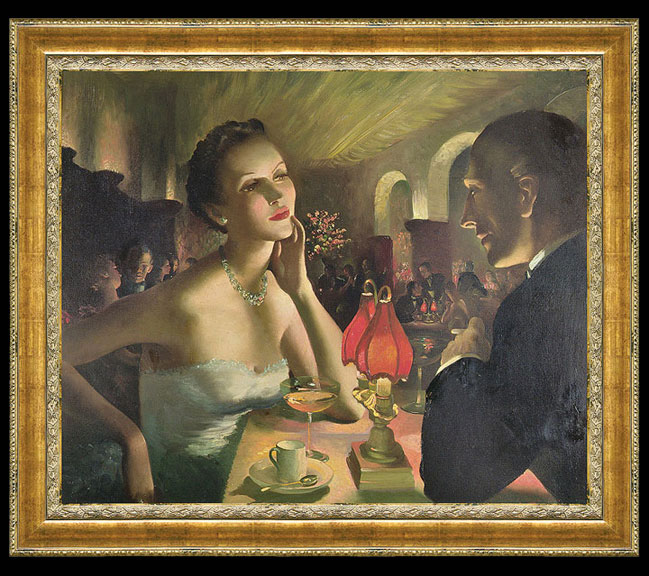 An Intimate Dinner at the One Hundred Club by Doris Clare Zinkeisen