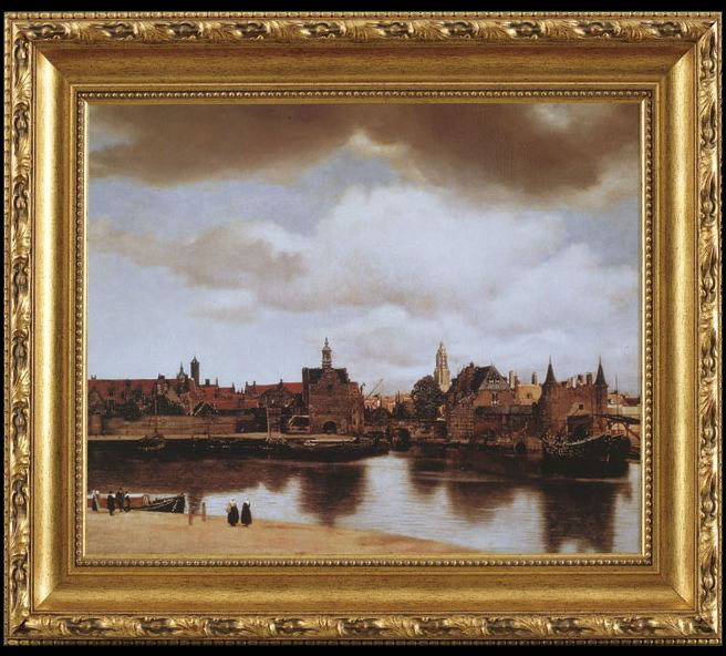 Vue of Delft by Johannes Vermeer
