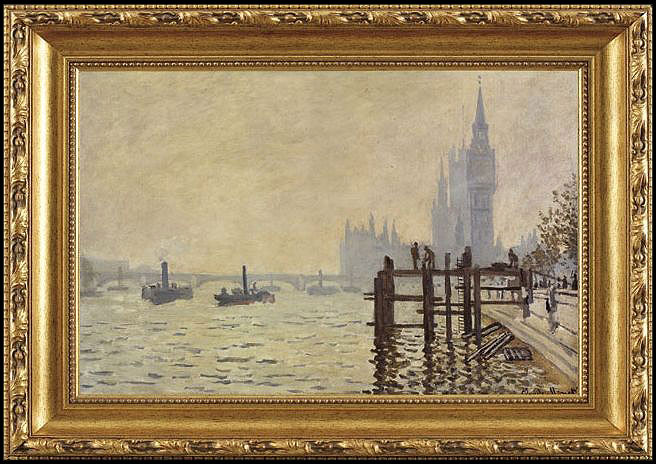 Thames Below Westminster by Claude Monet