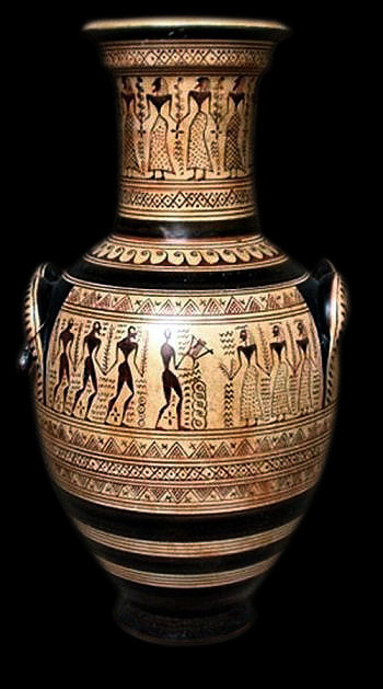 Geometric archaic Greek Vase