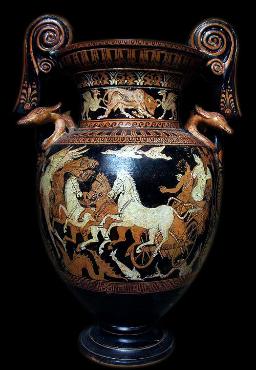 Red Figure Amphora ancient Greek vase