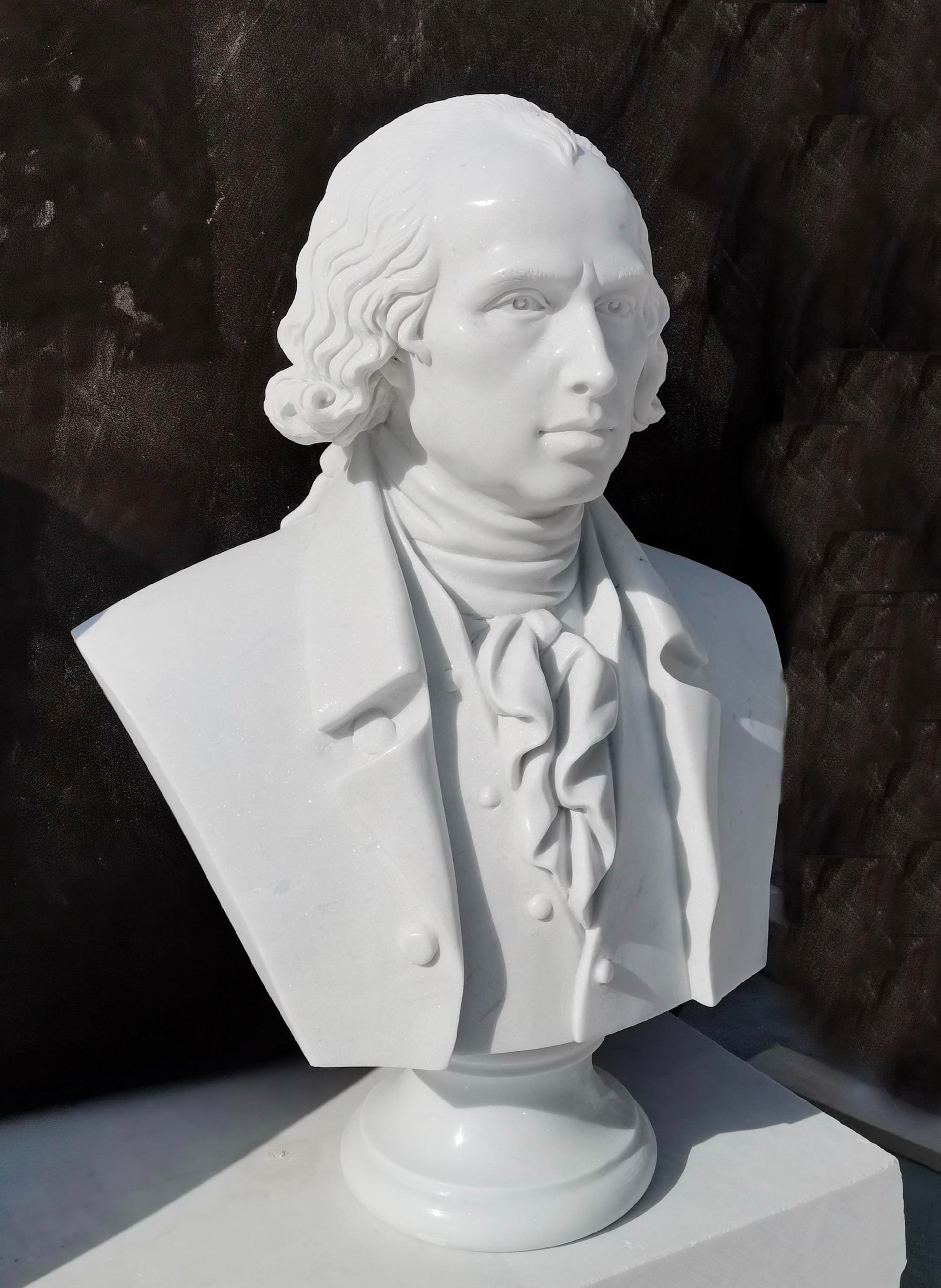 James Madison marble bust US President Replica Reproduction
