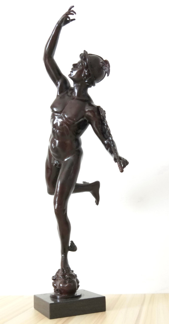 Flying Mercury bronze sculpture replica